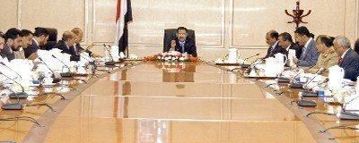Almotamar Net - In its ordinary meeting on Tuesday chaired by Prime Minister Dr Ali Mohammed Mujawar the cabinet approved formation of a committee headed by the premier to decide topics related to ownership of the state of lands and real estates allocated to Yemeni diplomatic missions as well as those of diplomatic missions accredited to Yemen. 