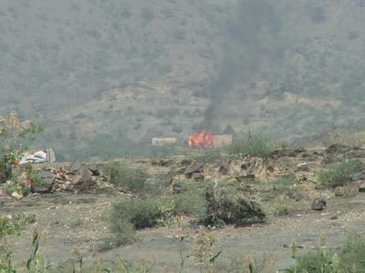 Almotamar Net - Reliable sources have said Monday that armed forces and security troops in Saada axis , north Yemen , destroyed hideout of terrorist Fleita in Bani Maath area killing many of terrorist elements and destroying many  of vehicle and weapons in that hideout. 