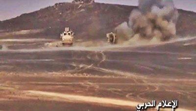 Almotamar Net - The army and popular committees heroes purged on Sunday a number of the military sites and hills overlooking Kofal camp in Serwah district, Marib province.

A military source said a number of the mercenaries were killed and two military vehicles 