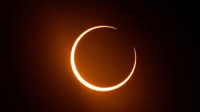 المؤتمر نت - كسوف حلقي نادر للشمس